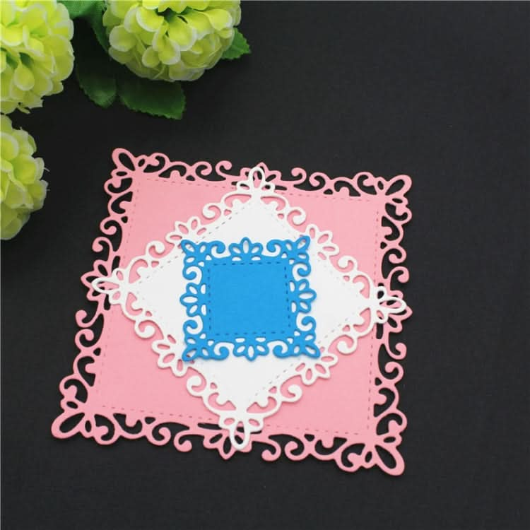 Square Lace Metal Hand Scrapbooking Embossing Cutting Die Reluova