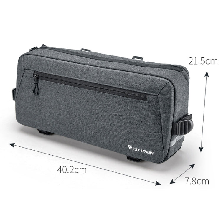 WEST BIKING YP0707301 Mountain Bike Handlebar Bag Multifunctional Large Capacity Head Bag