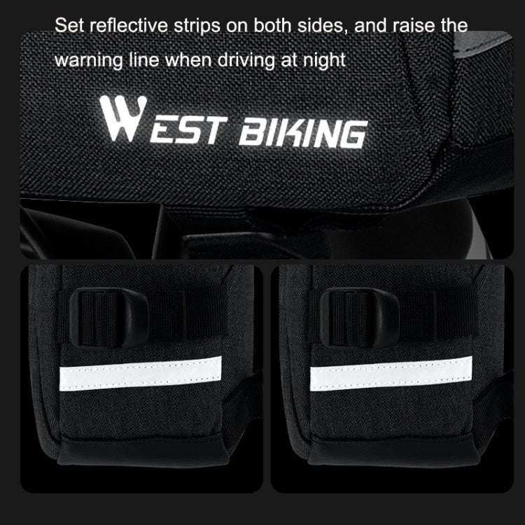 WEST BIKING YP0707301 Mountain Bike Handlebar Bag Multifunctional Large Capacity Head Bag