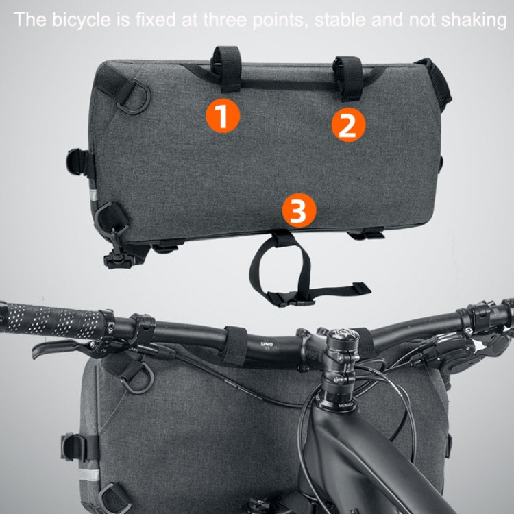 WEST BIKING YP0707301 Mountain Bike Handlebar Bag Multifunctional Large Capacity Head Bag