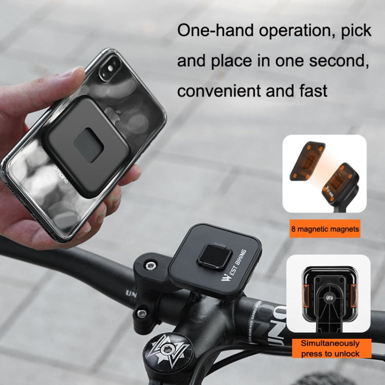 WEST BIKING YP0715060 Bicycle Strong Magnetic Attraction 360 Degree Rotating Navigation Phone Bracket Reluova