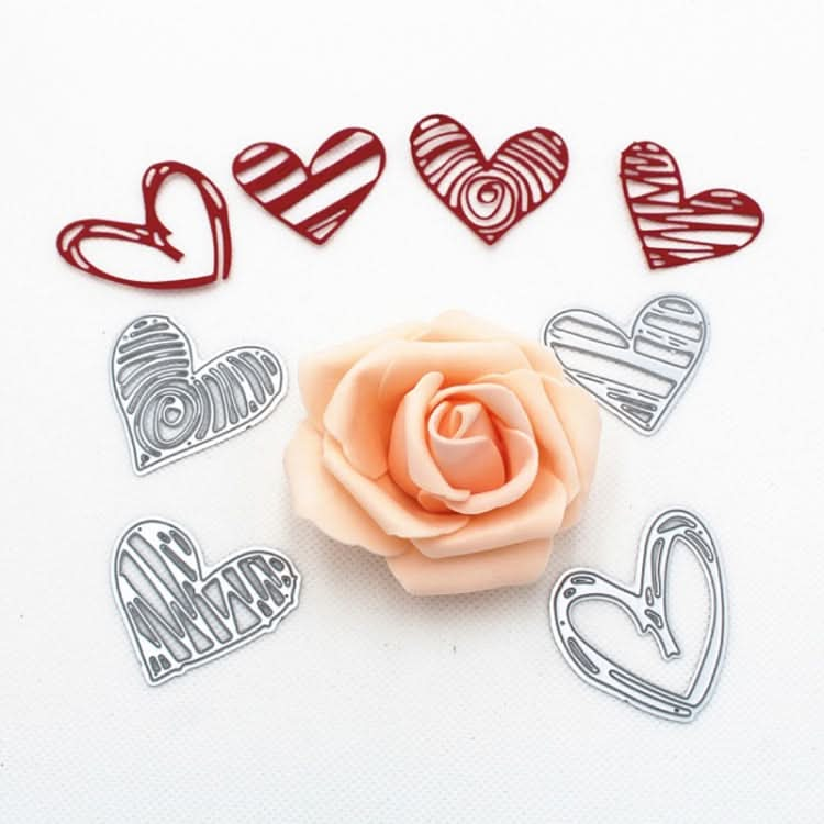 Heart Shaped Metal Embossed Paper Art Cutting Die