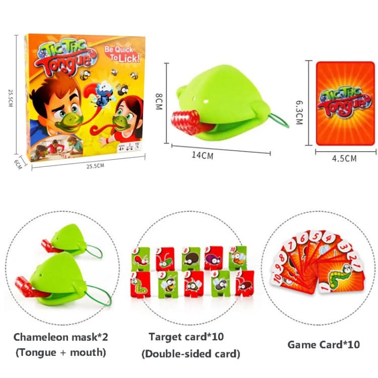 BY-0003 Frog Tongue Out Board Game Parent-child Interactive Desktop Toy Reluova