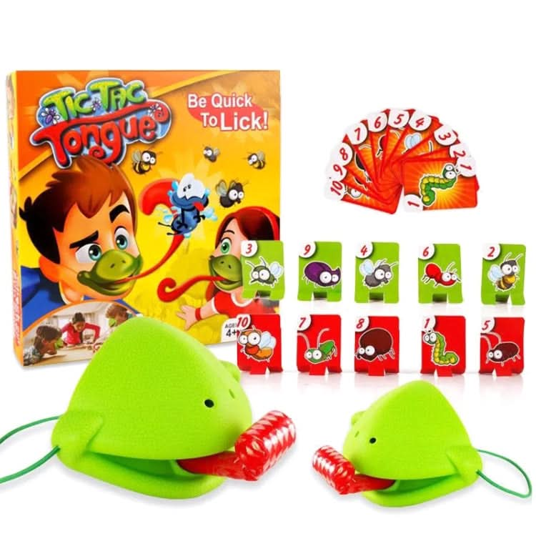 BY-0003 Frog Tongue Out Board Game Parent-child Interactive Desktop Toy Reluova