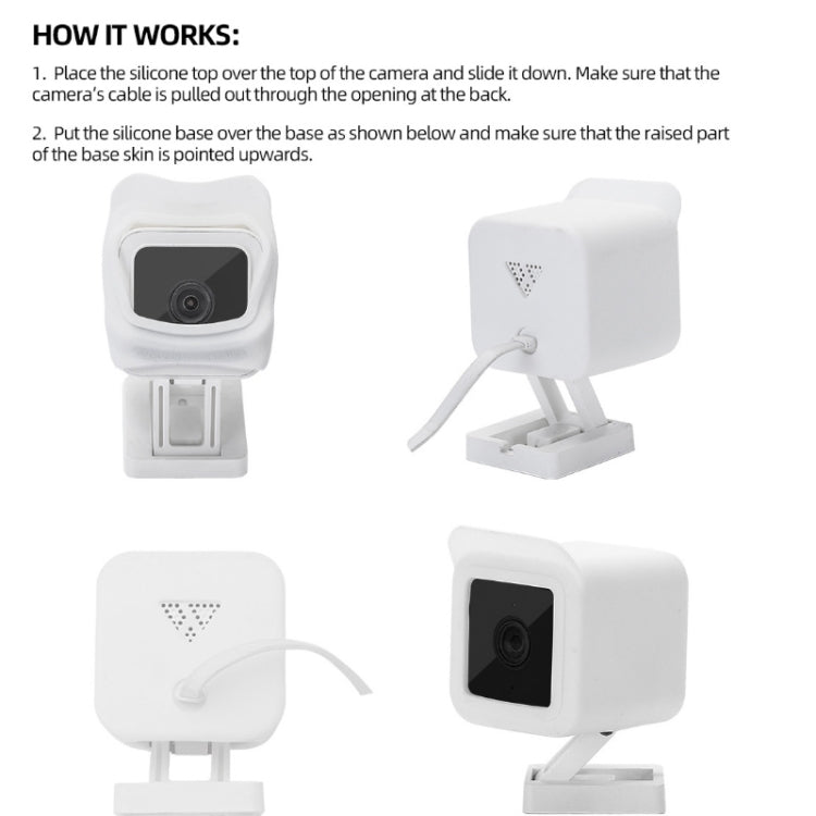 Surveillance Camera Silicone Cover for Wyze Cam V3 Reluova