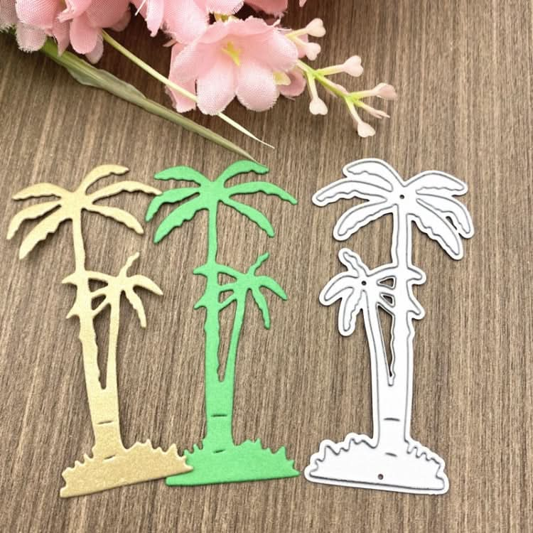 5 PCS Seaside Coconut Tree Handicraft Metal Embossing Cutting Die