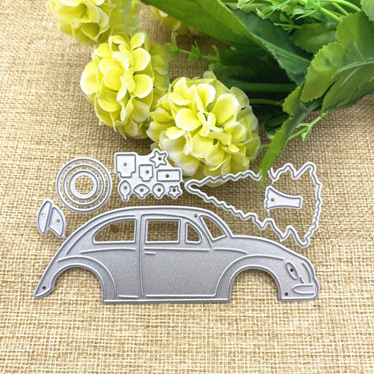 Car Christmas Tree Metal Paper Art Leather Cutting Die Reluova