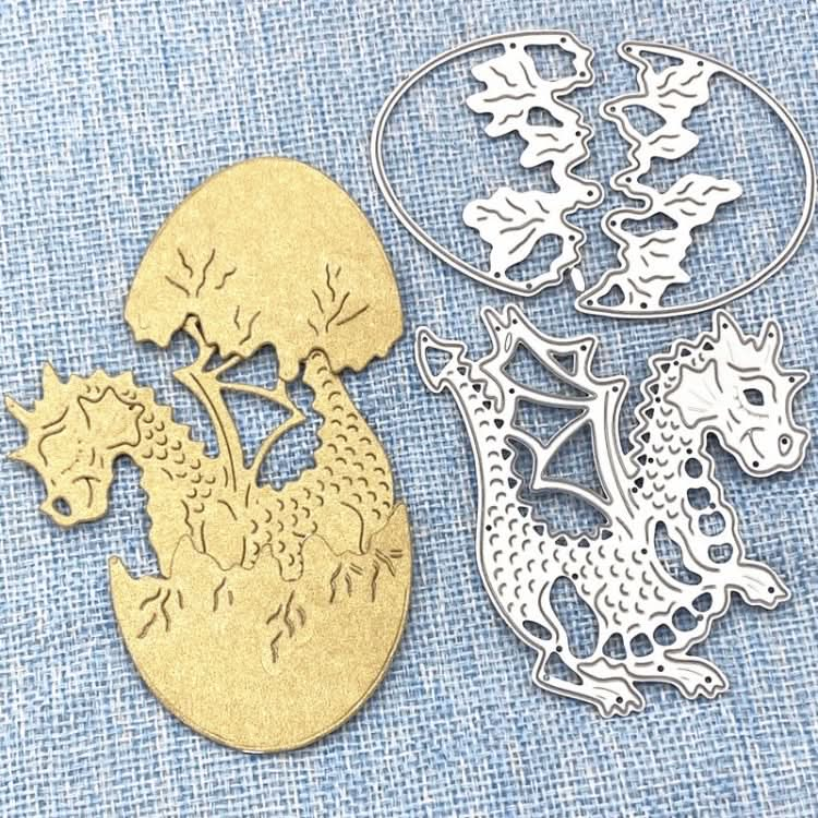 Dinosaur Egg Metal Embossed Paper Art Leather Cutting Die Reluova