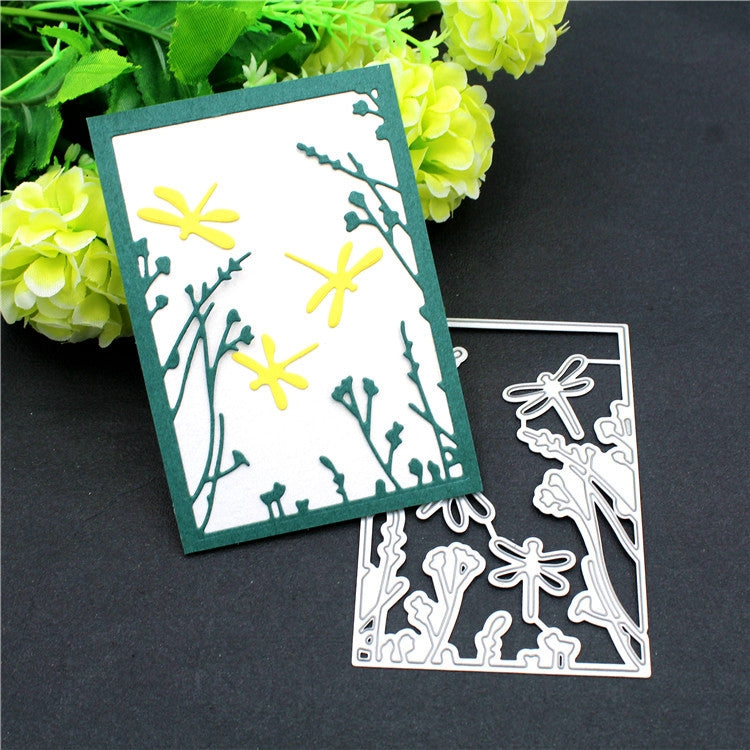 Three Dragonflies Metal Embossing Cutting Die