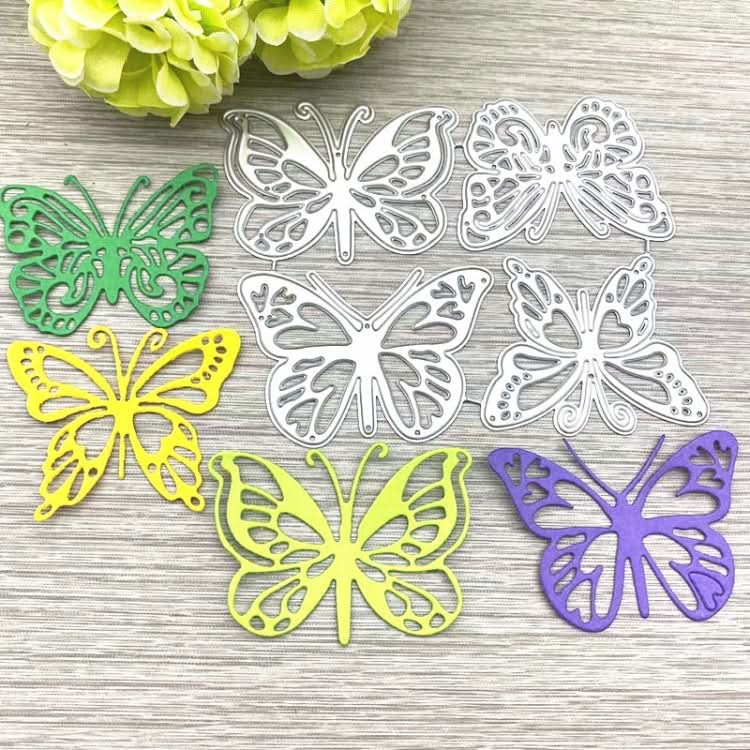 Four Butterflies Metal Embossing Cutting Die Hand Ledger Template