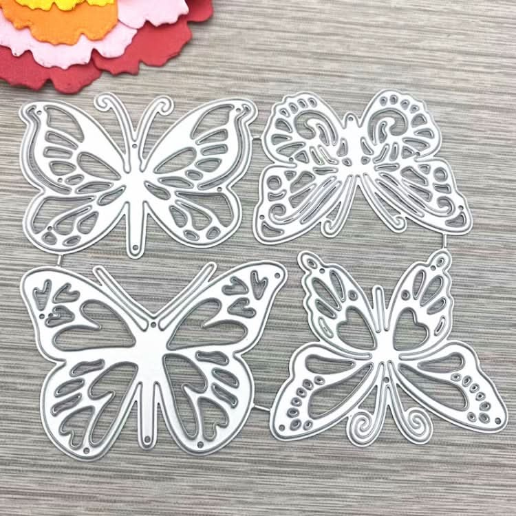 Four Butterflies Metal Embossing Cutting Die Hand Ledger Template