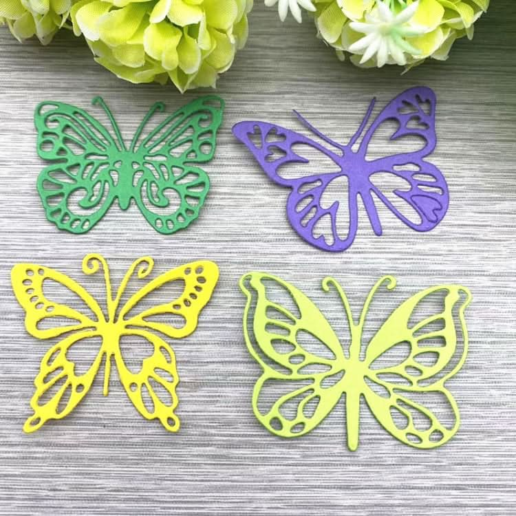 Four Butterflies Metal Embossing Cutting Die Hand Ledger Template Reluova