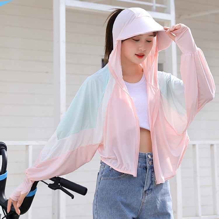 Women Short Shawl Hooded Breathable Sun Protection Clothes Outdoor Reluova