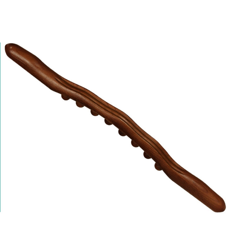 Eight-bead Beech Wood Carbonized Massage Stick Rolling Tendon Scraping Stick Reluova