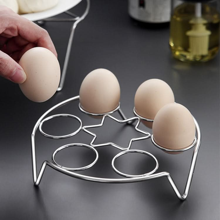 2 PCS Kitchen Stainless Steel Steamed Egg Rack, Style:-Reluova