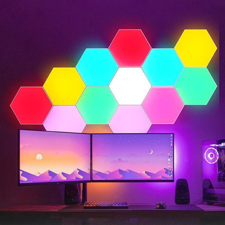 LED Quantum Honeycomb Night Light RGB Atmosphere Decorative Light, Style: My Store