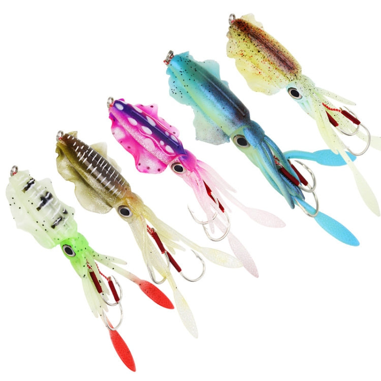 15cm 60g Sea Fishing Fake Bait Deep Sea Squid Soft Bait, Style: