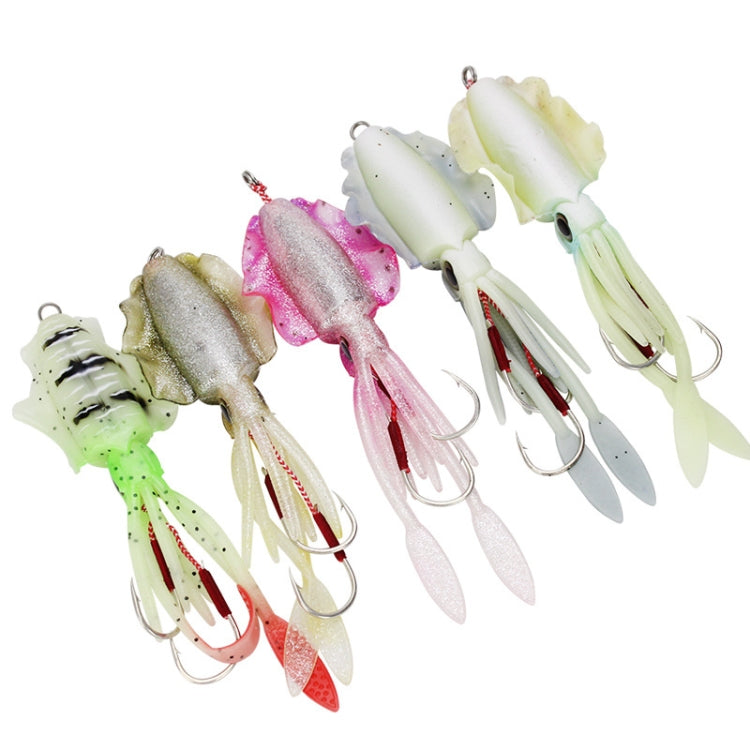 15cm 60g Sea Fishing Fake Bait Deep Sea Squid Soft Bait, Style: