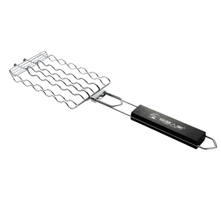 FOREST MASTER KW3008 Barbecue Sausage Stainless Steel Grill Mesh Outdoor Grill Barbecue Clip Reluova