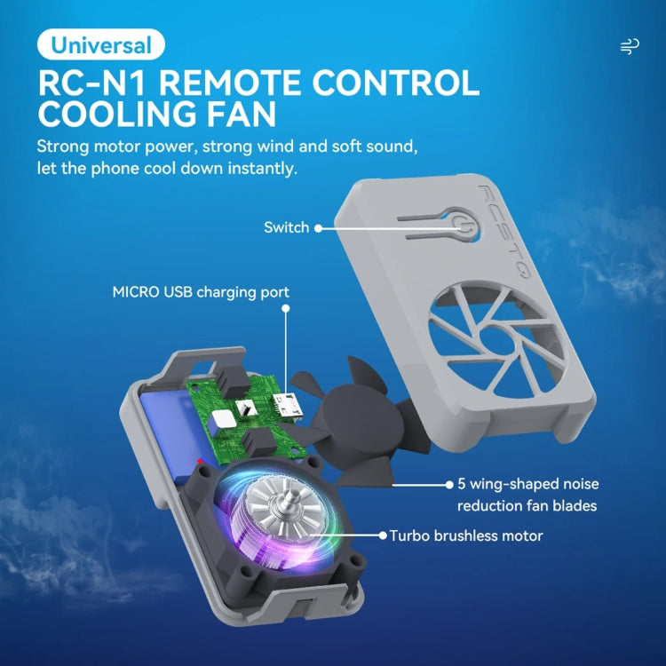 RCSTQ Universal Cooling Fan Cell Phone Cooler My Store