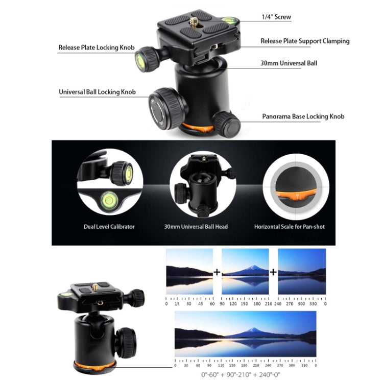 QingZhuangShiDai Q999S Portable Projector Photography Camera Live Gimbal Tripod