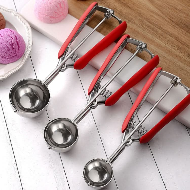 304 Stainless Steel Silicone Handle Ice Cream Scoop, Diameter