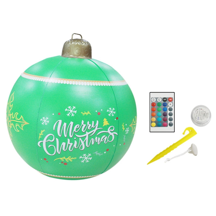 MT709 Inflatable Christmas Ball Yard LED Remote Control Glowing Ball Christmas Ornament, Style: