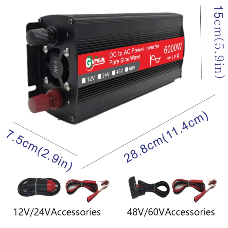 Gurxun 6000W High Power Sine Wave Inverter With Single Digital Display ÎҵÄÉ̵ê