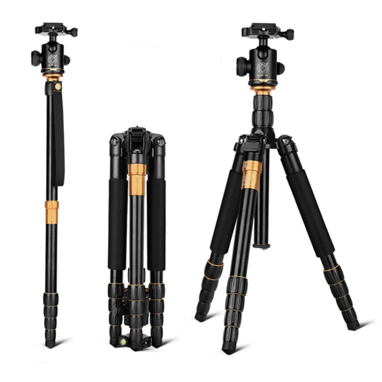 QingZhuangShiDai Q666 Portable Travel SLR Camera Aluminum Magnesium Alloy Tripod