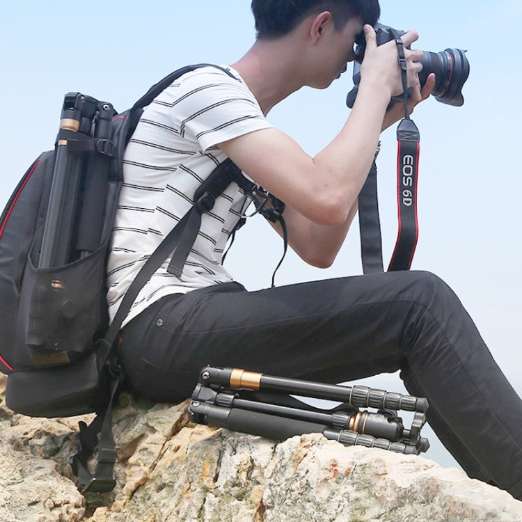 QingZhuangShiDai Q666 Portable Travel SLR Camera Aluminum Magnesium Alloy Tripod