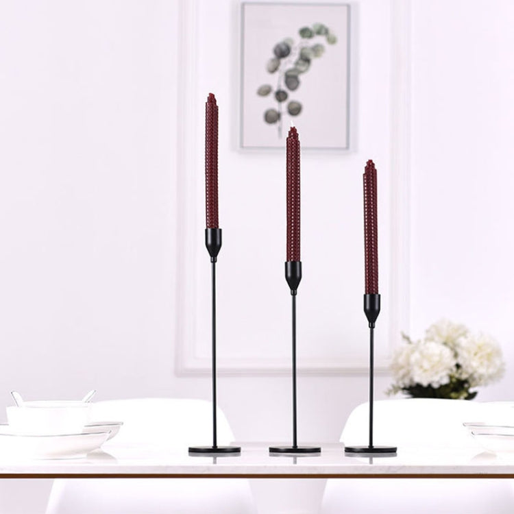 3 PCS / Set Home Decoration Wedding Wrought Iron Candle Holder, Style:-Reluova