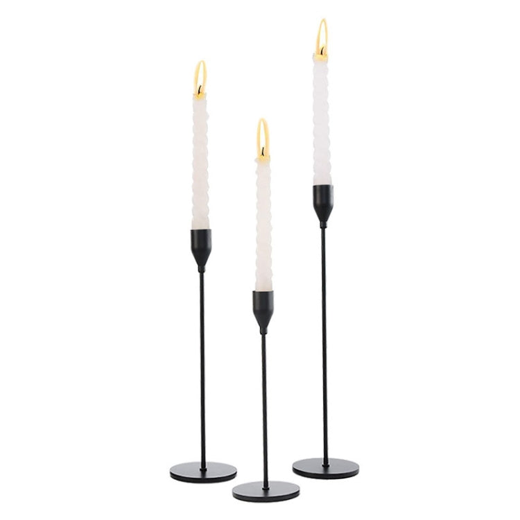 3 PCS / Set Home Decoration Wedding Wrought Iron Candle Holder, Style:-Reluova