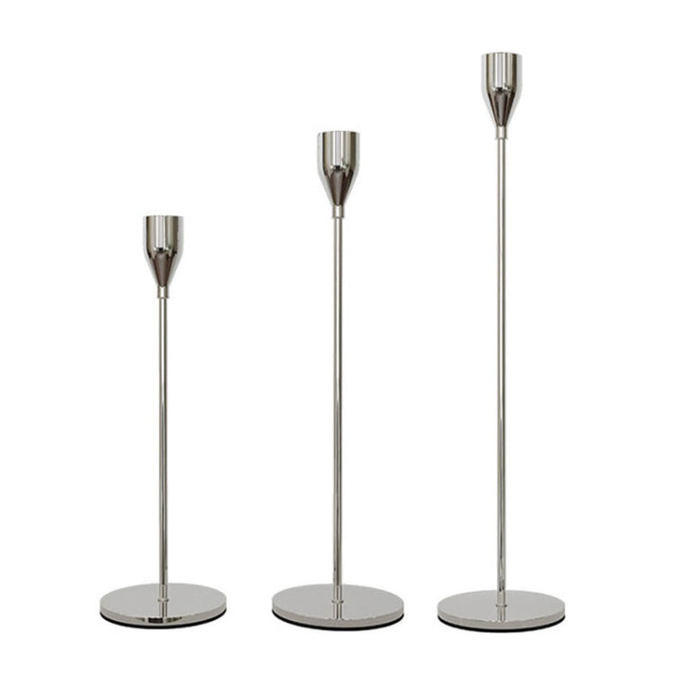 3 PCS / Set Home Decoration Wedding Wrought Iron Candle Holder, Style:-Reluova