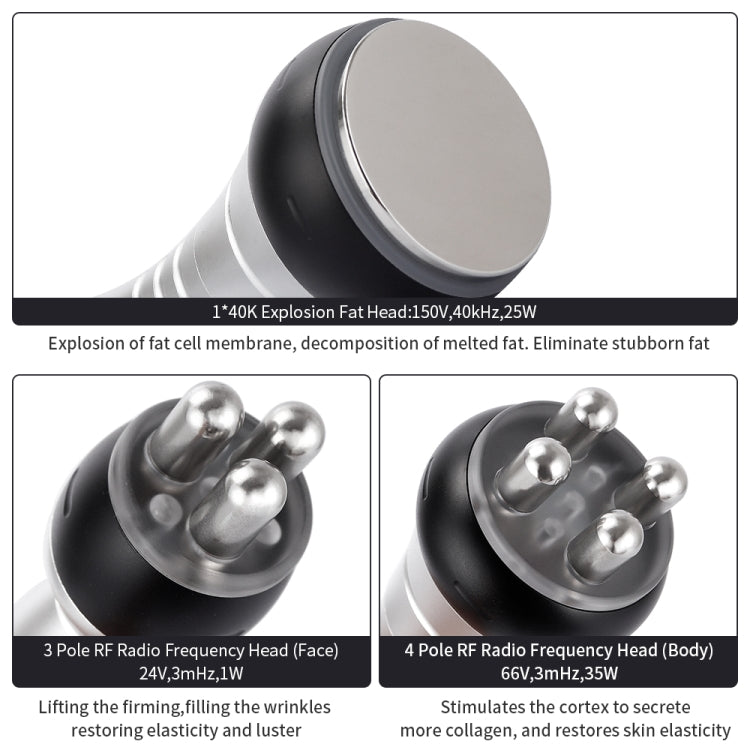 3-in-1 40K Ultraschall Fettabsaugung Gerät Radiofrequenz Schönheitsgerät