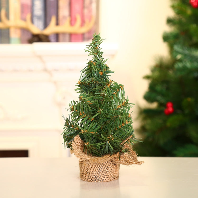 Hemp Bottom Mini Christmas Tree Shopping Mall Window Desktop Decoration, Size: