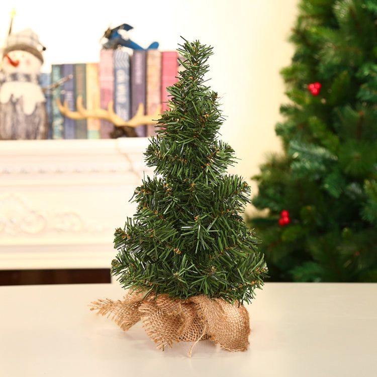 Hemp Bottom Mini Christmas Tree Shopping Mall Window Desktop Decoration, Size: