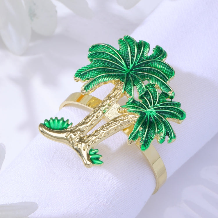 Western Restaurant Coconut Tree Metal  Napkin Ring My Store