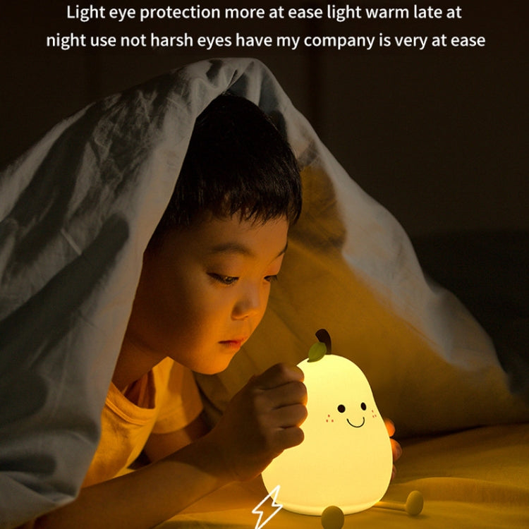 L40 Home Pear Night Light Love Silicone Sleeping Lamp My Store