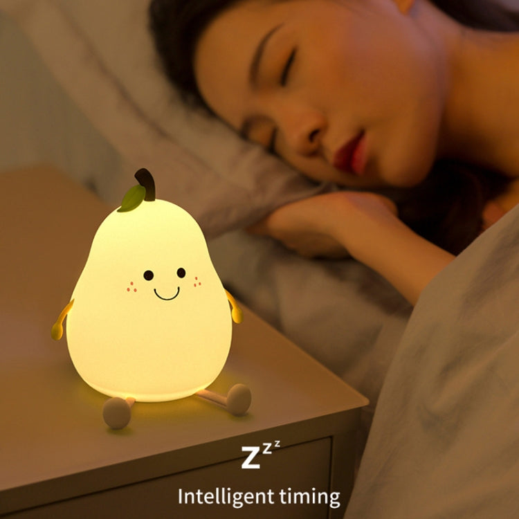 L40 Home Pear Night Light Love Silicone Sleeping Lamp My Store