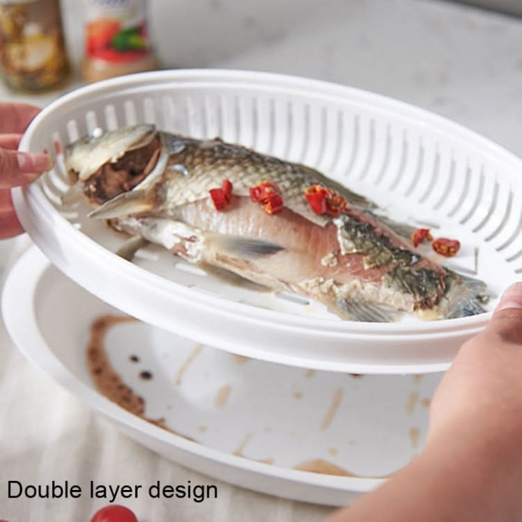 Microwave Fish Steamer With Lid Preserved Steamed Fish Plate - Reluova