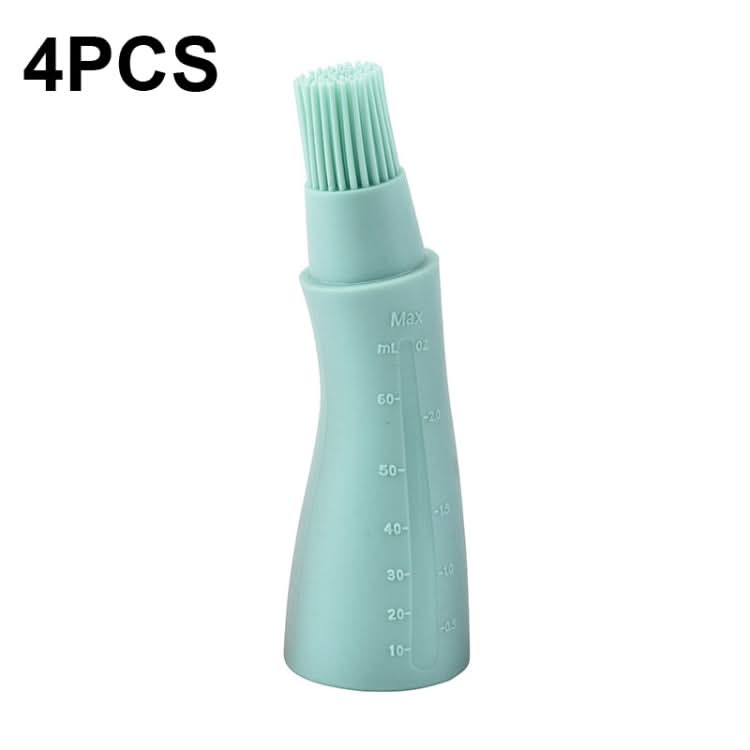 4 PCS Silicone Crooked Barbecue Oil Bottle Brush With Scale-Reluova