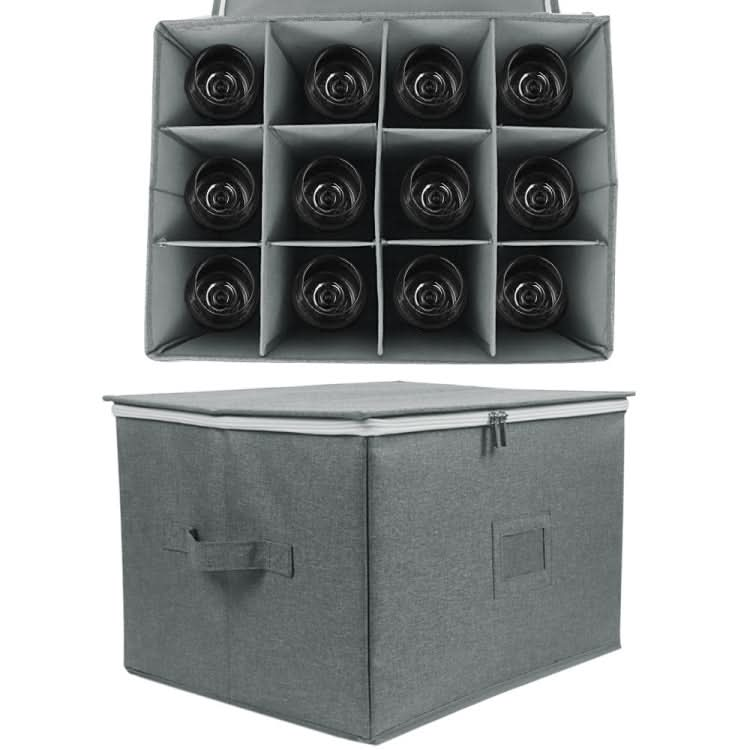 Collapsible Goblet Storage Box With Lid