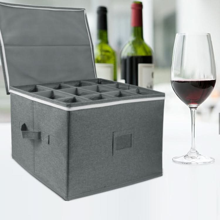 Collapsible Goblet Storage Box With Lid