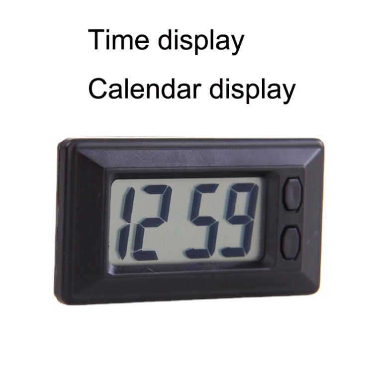 C33 Mini Home Car Electronic Clock With Hook And Loop Fastener