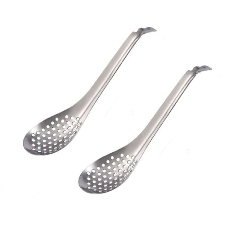 2 PCS 304 Stainless Steel Small Caviar Colander Molecular Cooking Spoon-Reluova