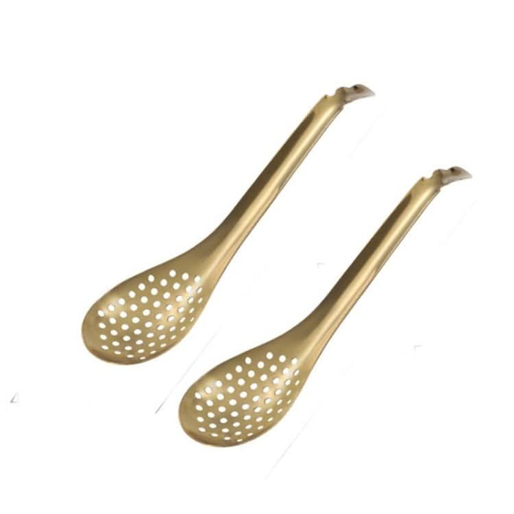 2 PCS 304 Stainless Steel Small Caviar Colander Molecular Cooking Spoon-Reluova