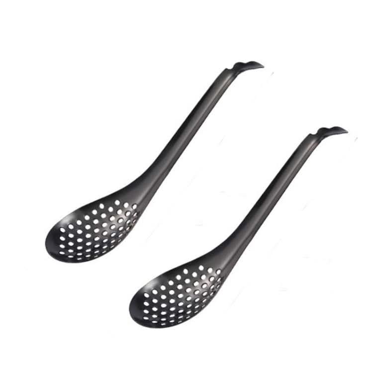 2 PCS 304 Stainless Steel Small Caviar Colander Molecular Cooking Spoon-Reluova