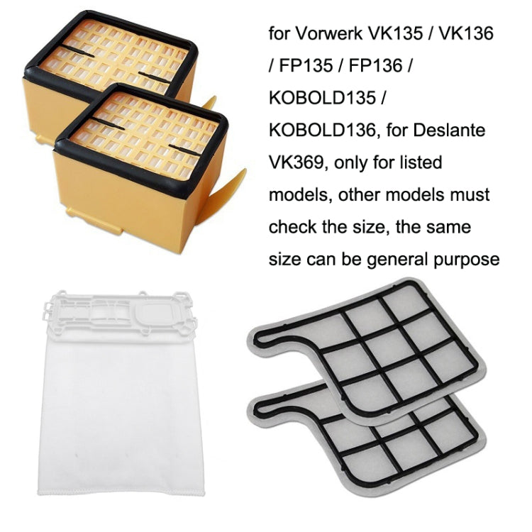 For Vorwerk VK135 / VK136 Vacuum Cleaner Accessories