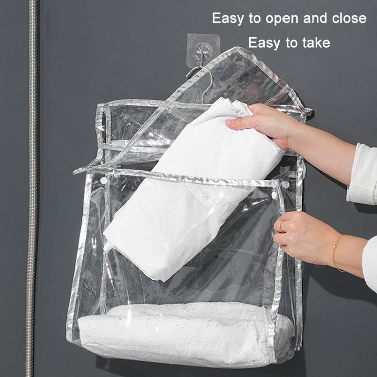 Home Wall Mounted Transparent Underwear Storage Bag