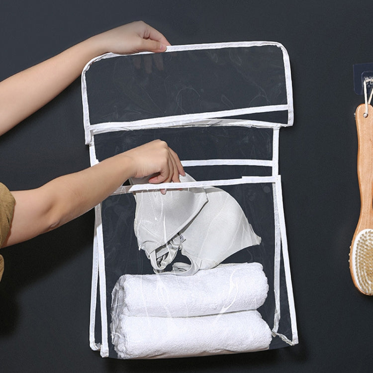 Home Wall Mounted Transparent Underwear Storage Bag